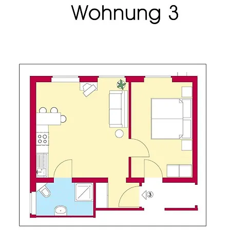 דירה Haus Merian 3 *